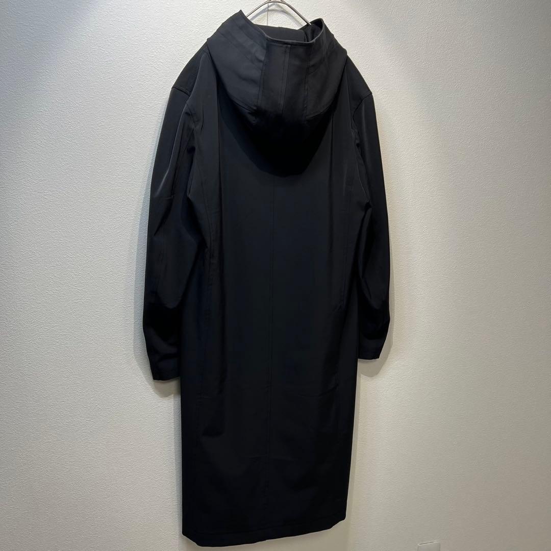 希少 美品 Y-3 ウール ライナー付き 刺繍ロゴ ステンカラー ロングコート