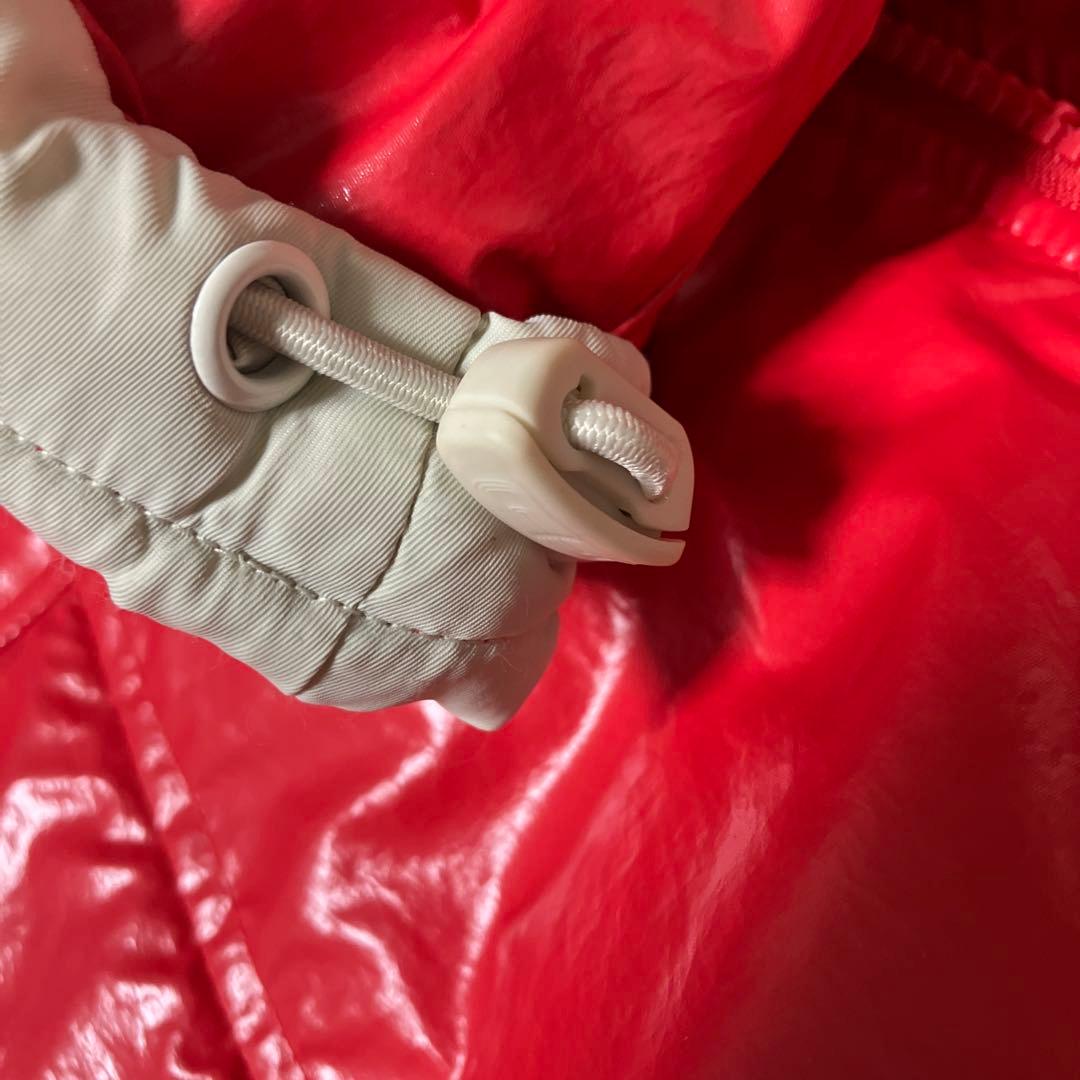 ダウンジャケット ホワイト/レッド Mサイズ