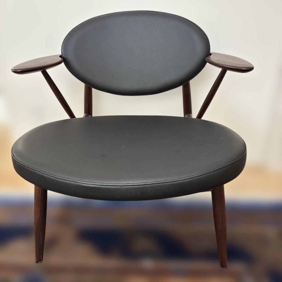 飛騨家具 柏木工 BOSS ボススタイル イージー チェア ウォールナット 本革