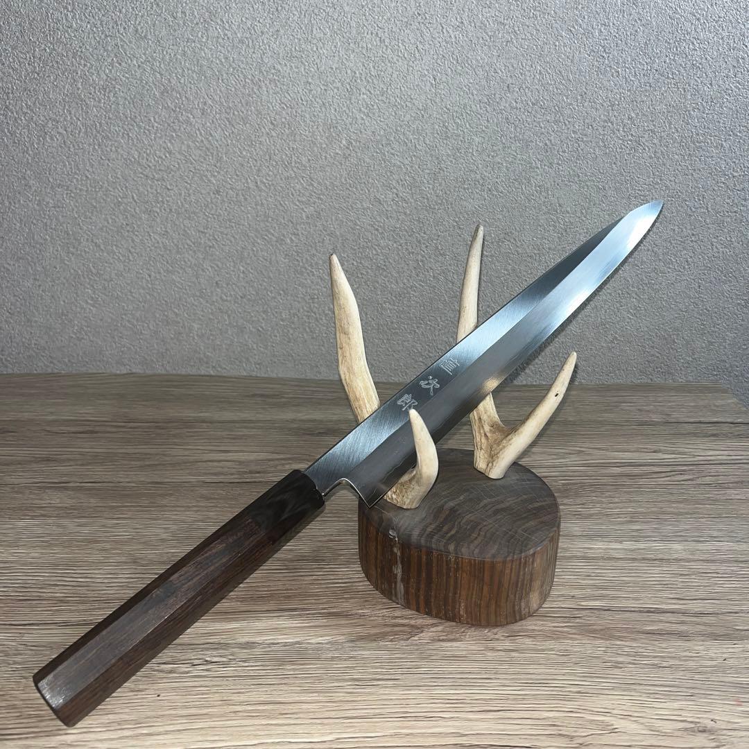 堺打刃物　切付柳　一尺　　銀三　黒たん柄