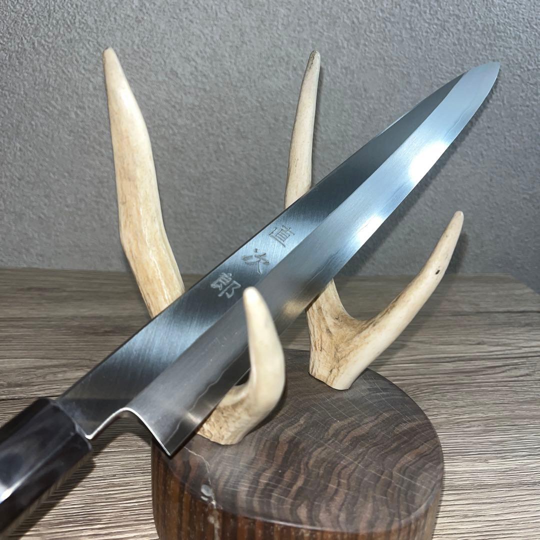 堺打刃物　切付柳　一尺　　銀三　黒たん柄