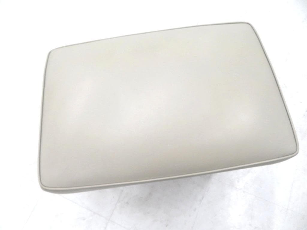 イタリア　ビンテージ　本革　レザー　アクリル　スツール　オットマン　高級　モダン