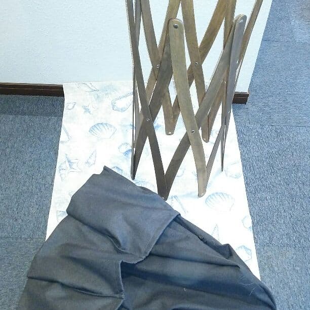 &More 二個セット ランドリーバスケット モダン 収縮