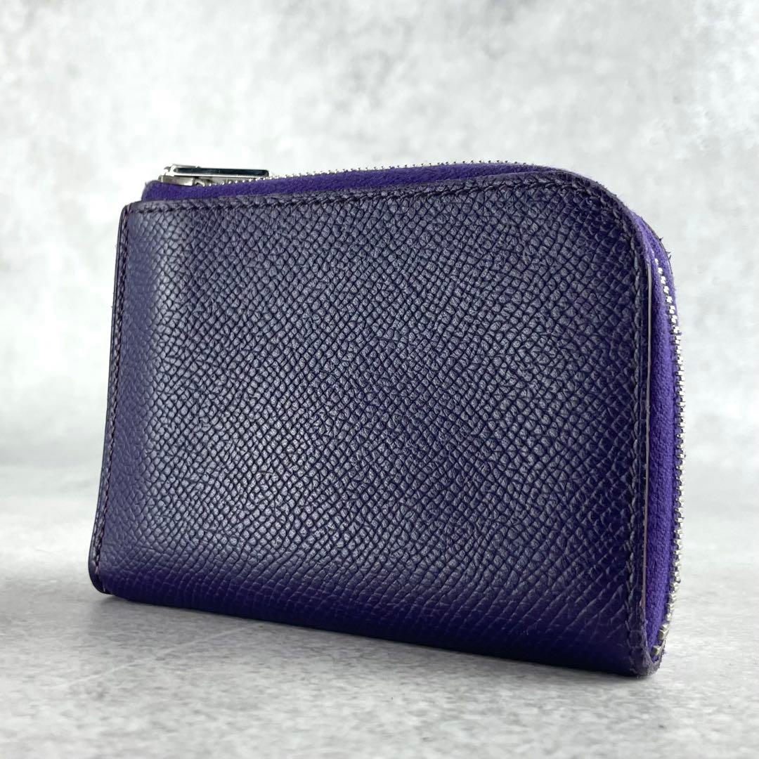 良品✨ HERMES エルメス リミックス カードケース レザー パープル