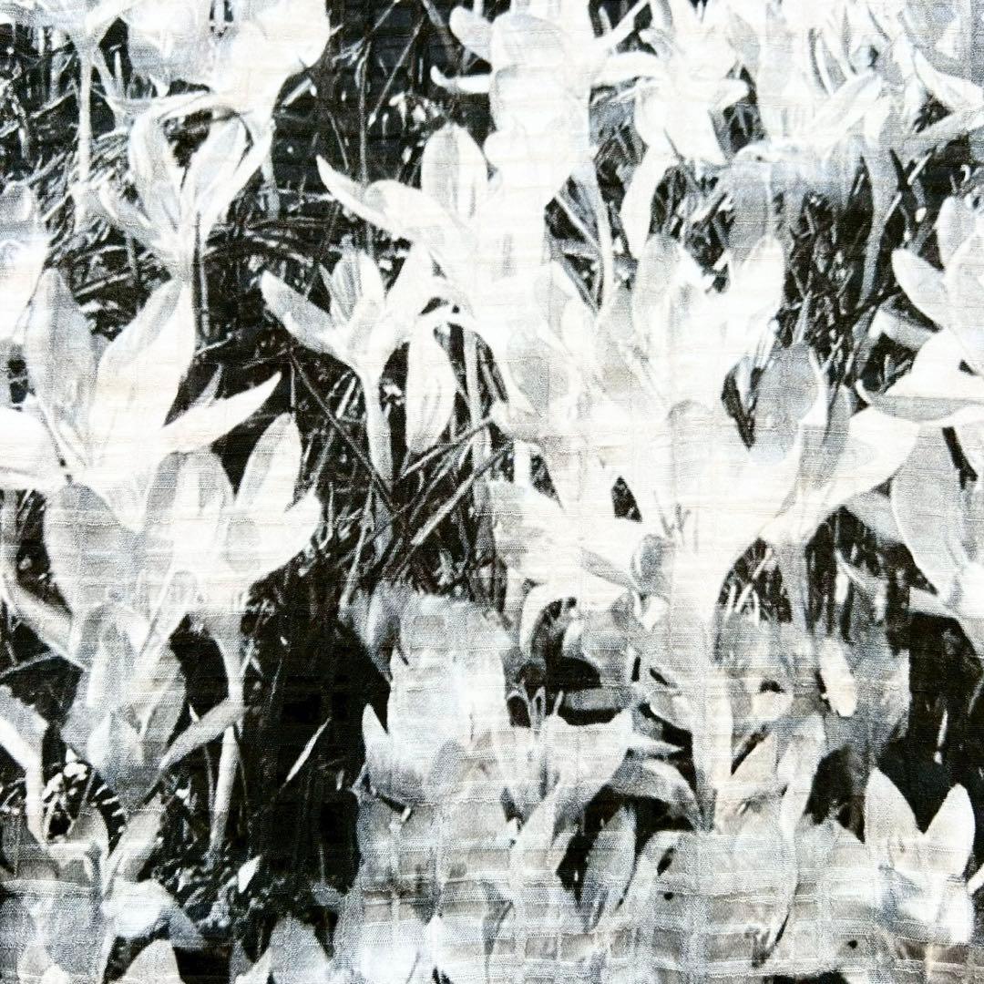 DRIES VAN NOTEN フローラル 絵画風 モノトーンジャガードブラウス