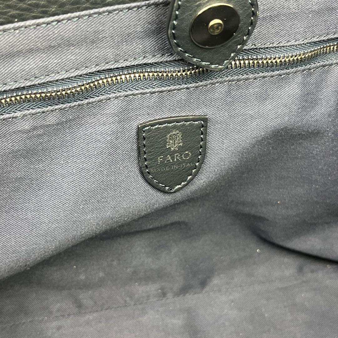 極美品✨ FARO ファーロ FABIO MOUSSE トートバッグ ネイビー