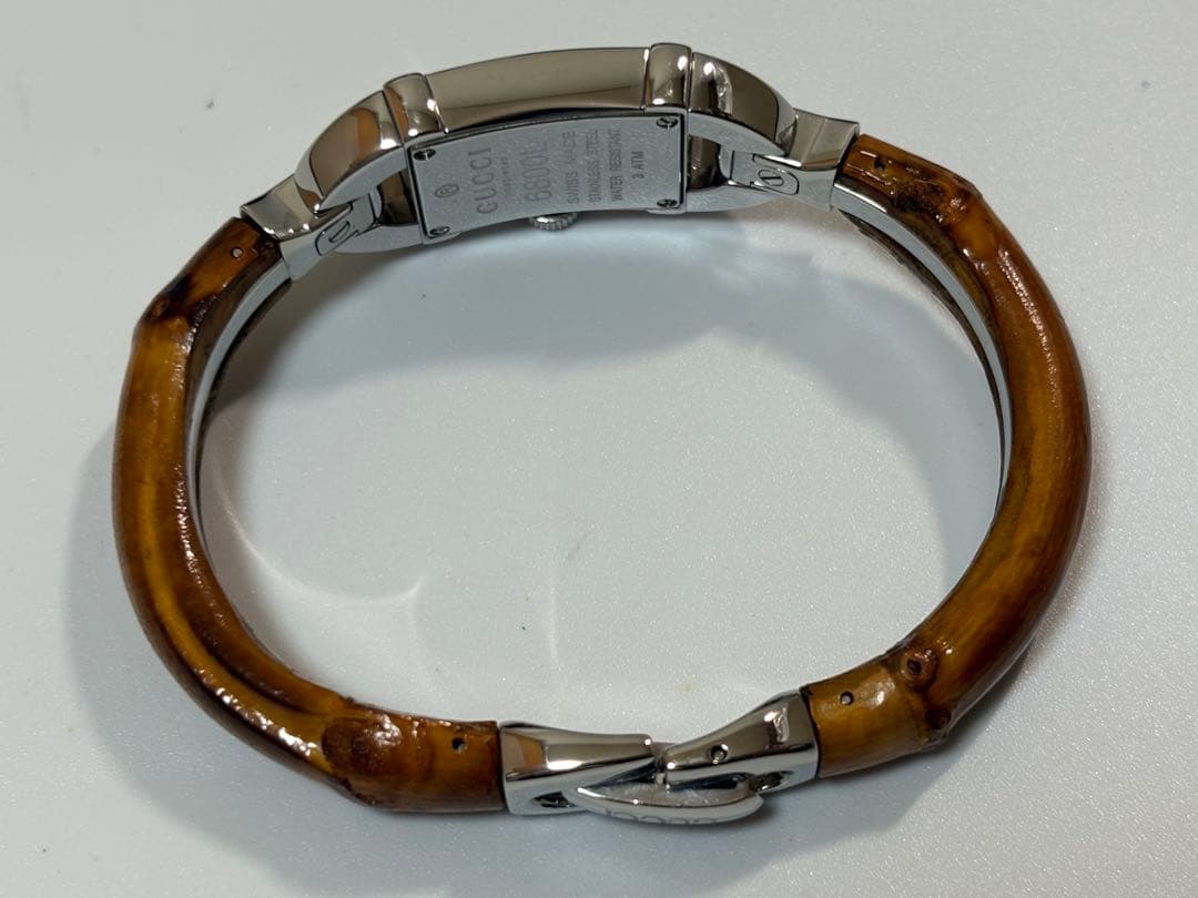 【極美品】GUCCI グッチ 6800L バンブーバングルウォッチ