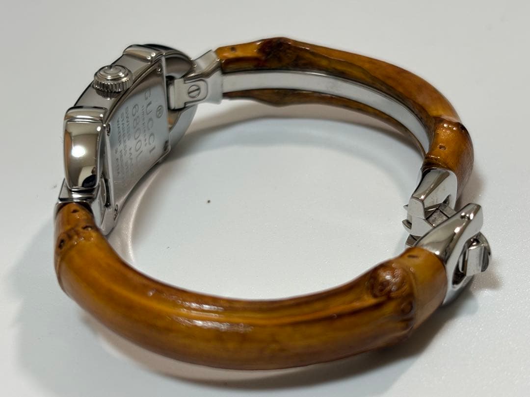 【極美品】GUCCI グッチ 6800L バンブーバングルウォッチ
