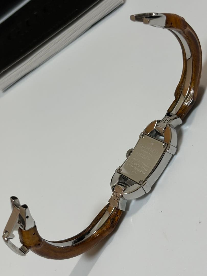【極美品】GUCCI グッチ 6800L バンブーバングルウォッチ