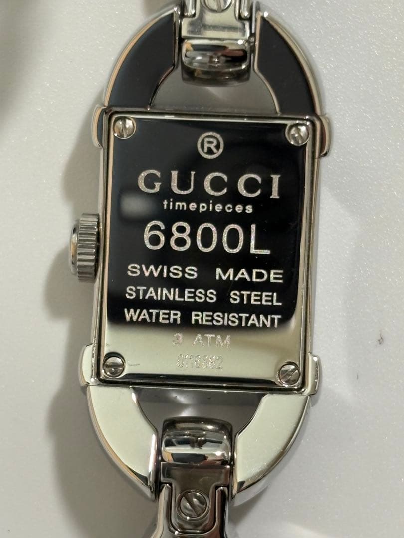 【極美品】GUCCI グッチ 6800L バンブーバングルウォッチ