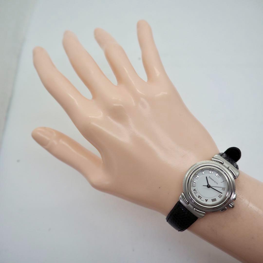 50【美品】ティファニー　時計　レディース インタリオ ホワイトローマン