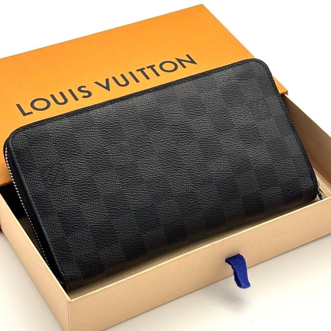 【最高級美品】ルイヴィトン ダミエ グラフィット ジッピーオーガナイザー 長財布