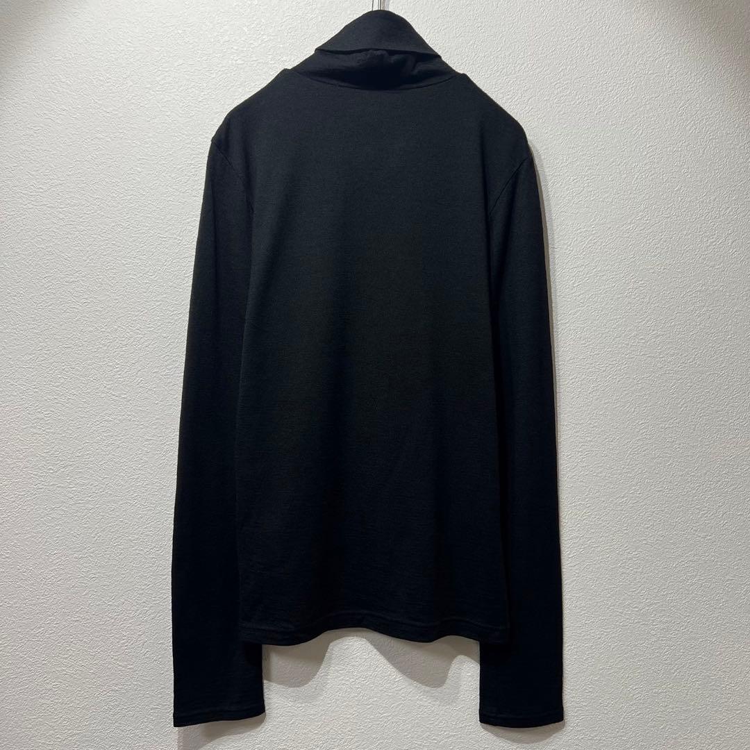 希少 美品 16年製 ワイズ 上質 ウール ハイネック デザイン ニット