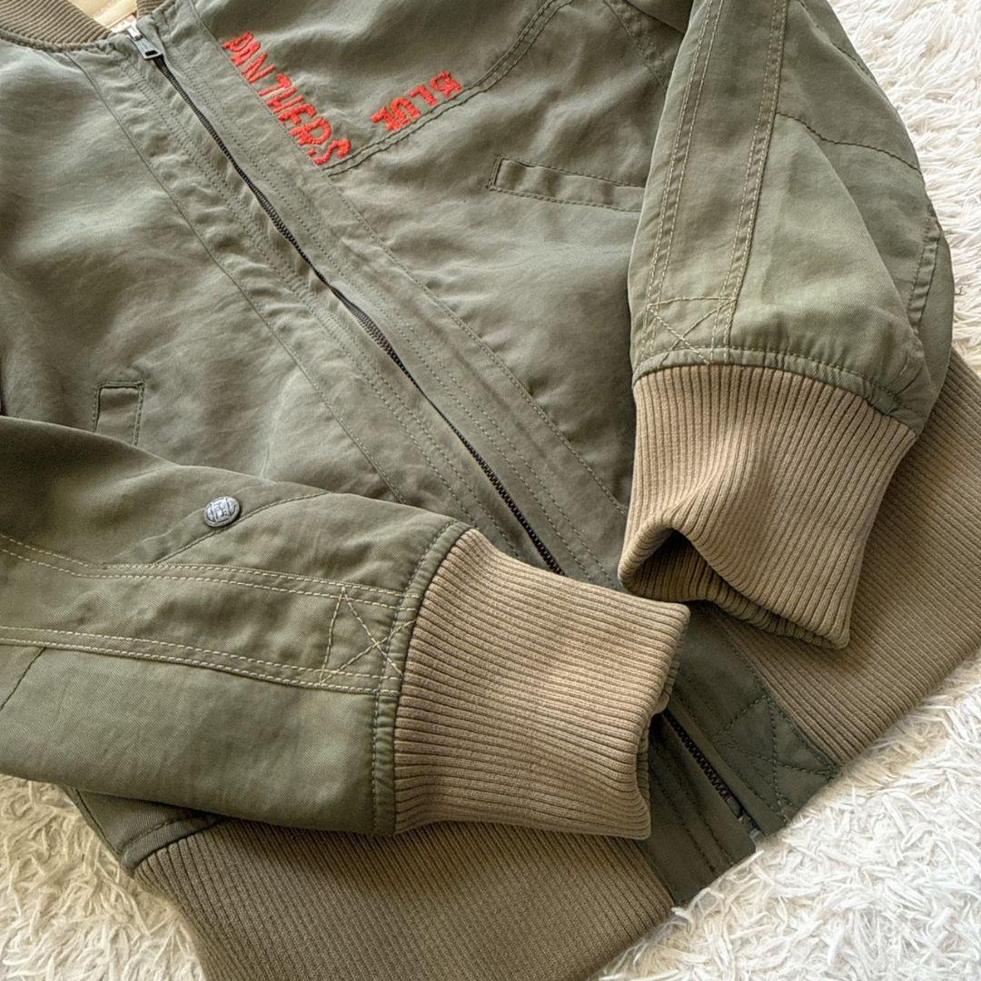 DIESEL 総刺繍 MA-1 ミリタリージャケット フライトジャケット