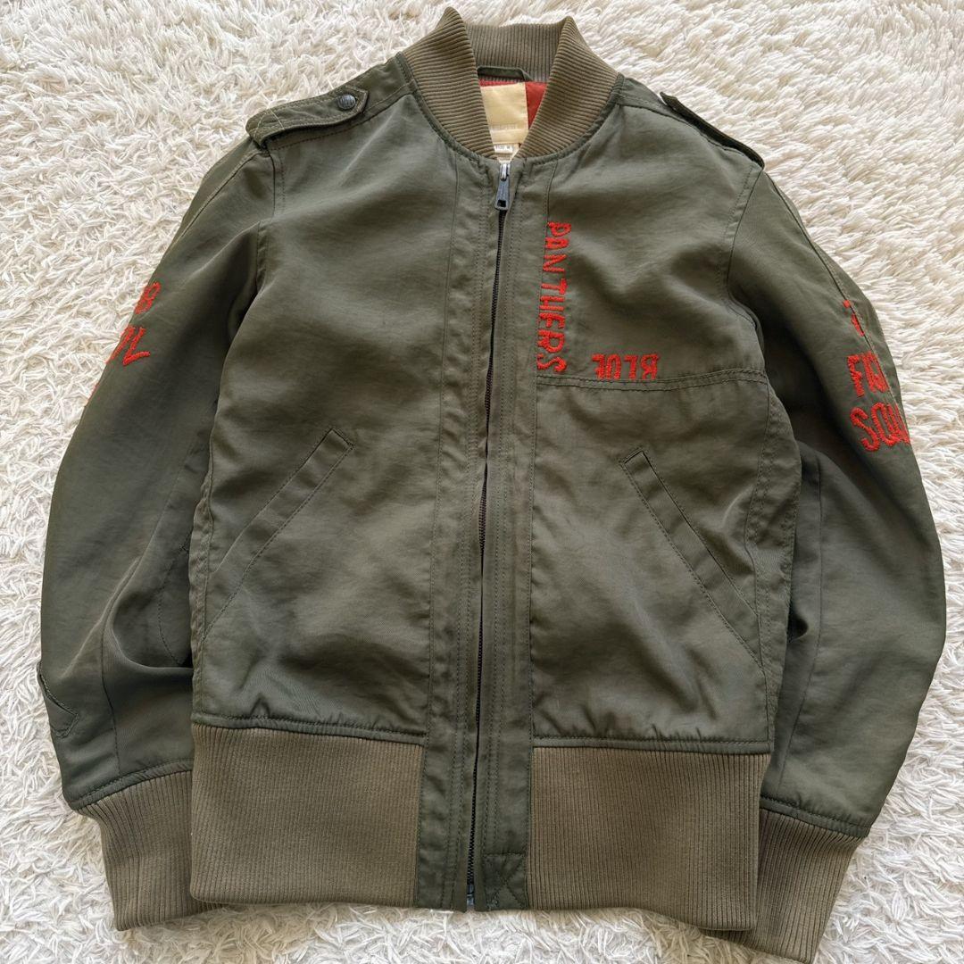 DIESEL 総刺繍 MA-1 ミリタリージャケット フライトジャケット