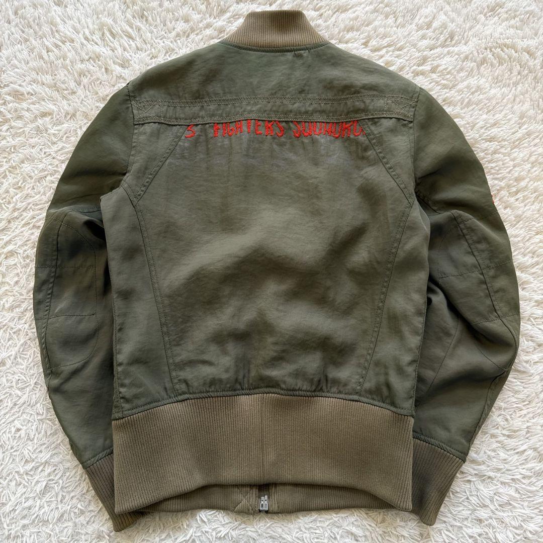 DIESEL 総刺繍 MA-1 ミリタリージャケット フライトジャケット