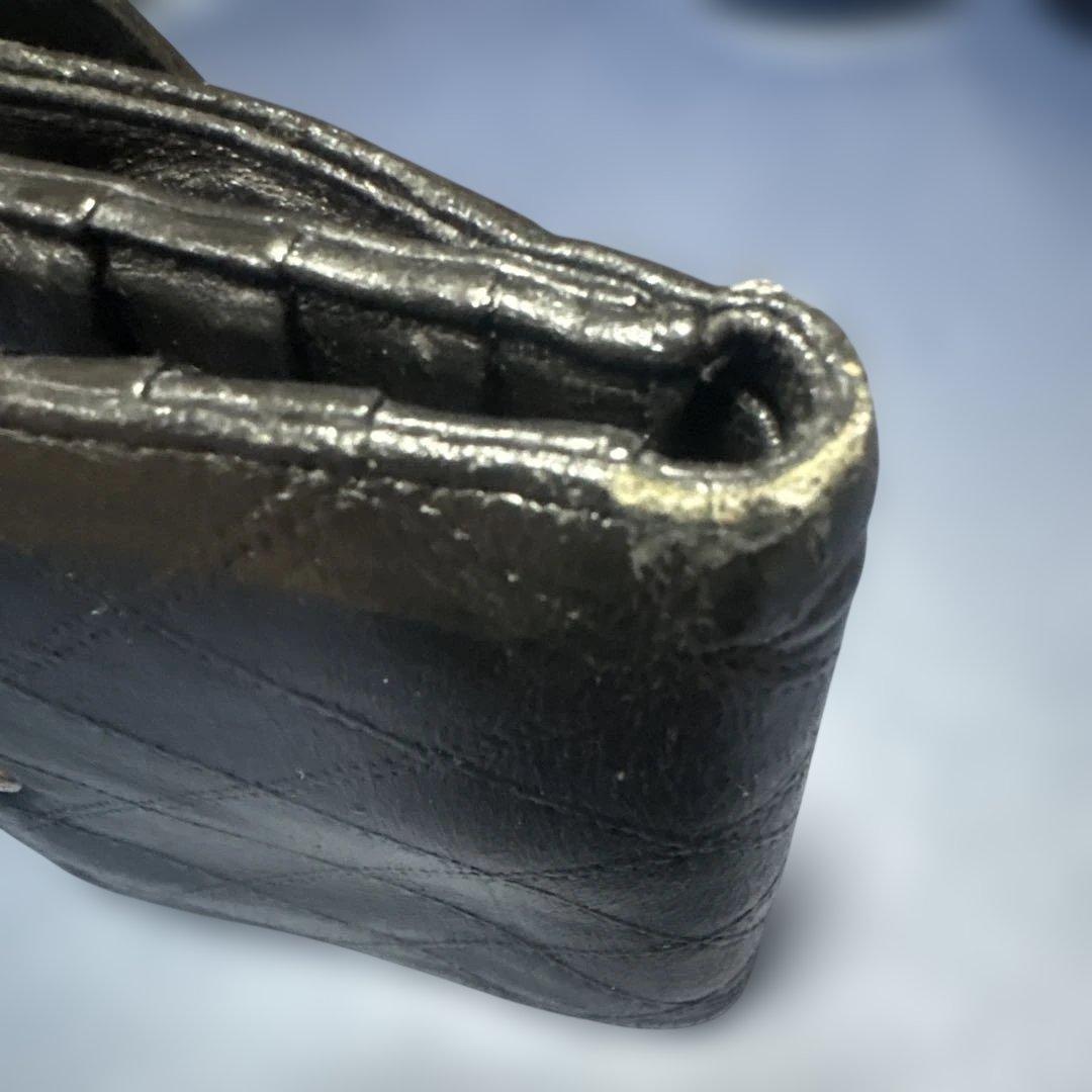 正規品　CHANEL ビコローレ ラムスキン 二つ折り財布 Wホック