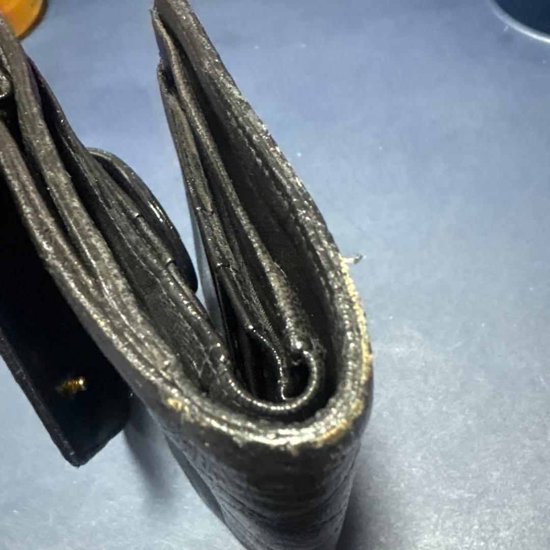 正規品　CHANEL ビコローレ ラムスキン 二つ折り財布 Wホック