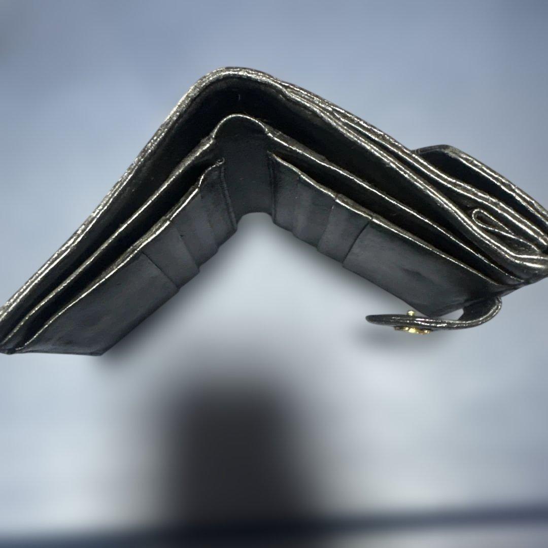 正規品　CHANEL ビコローレ ラムスキン 二つ折り財布 Wホック