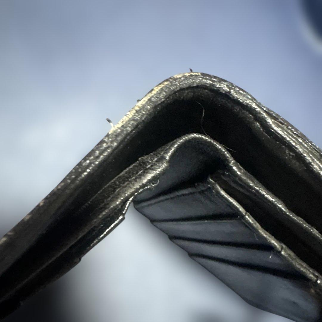 正規品　CHANEL ビコローレ ラムスキン 二つ折り財布 Wホック