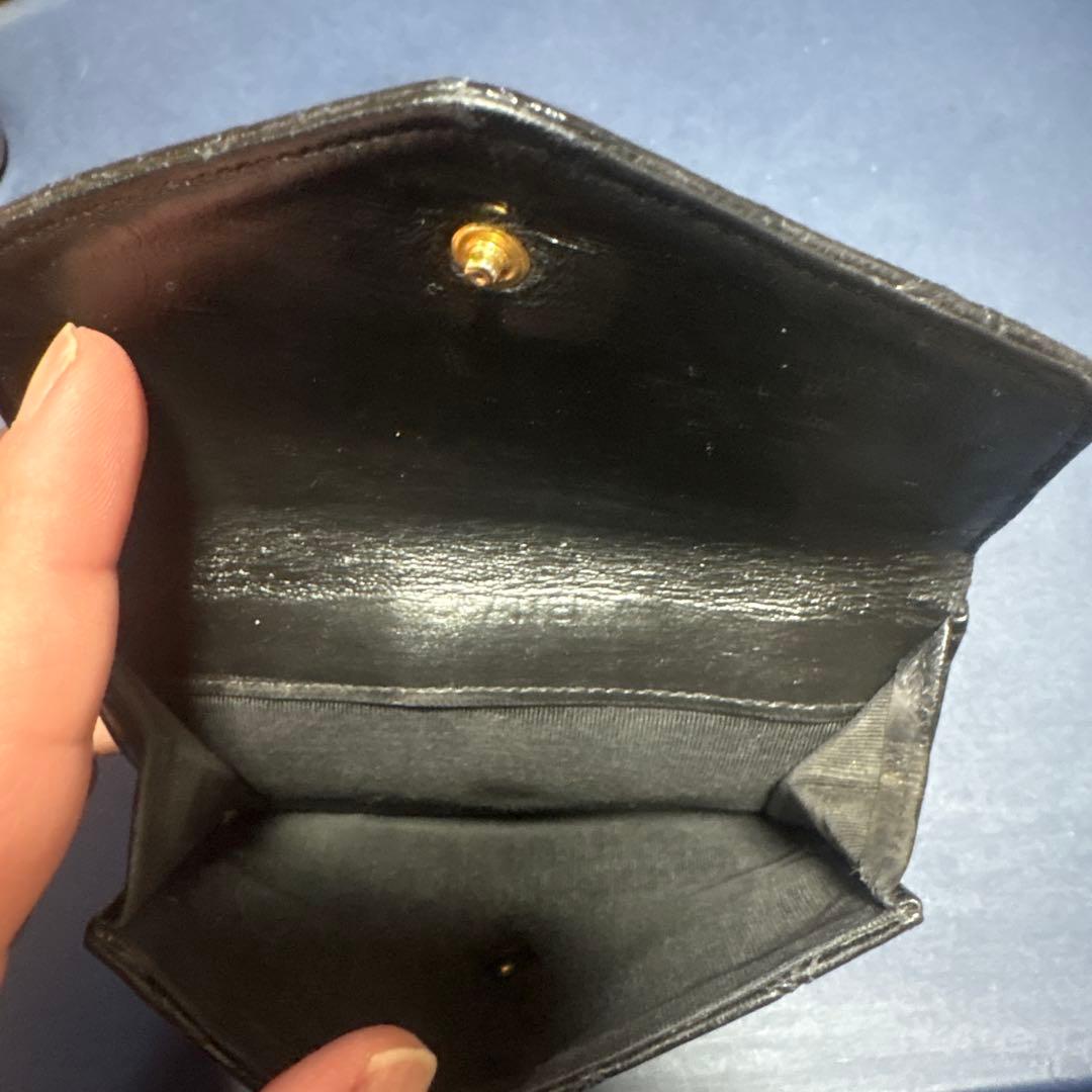 正規品　CHANEL ビコローレ ラムスキン 二つ折り財布 Wホック