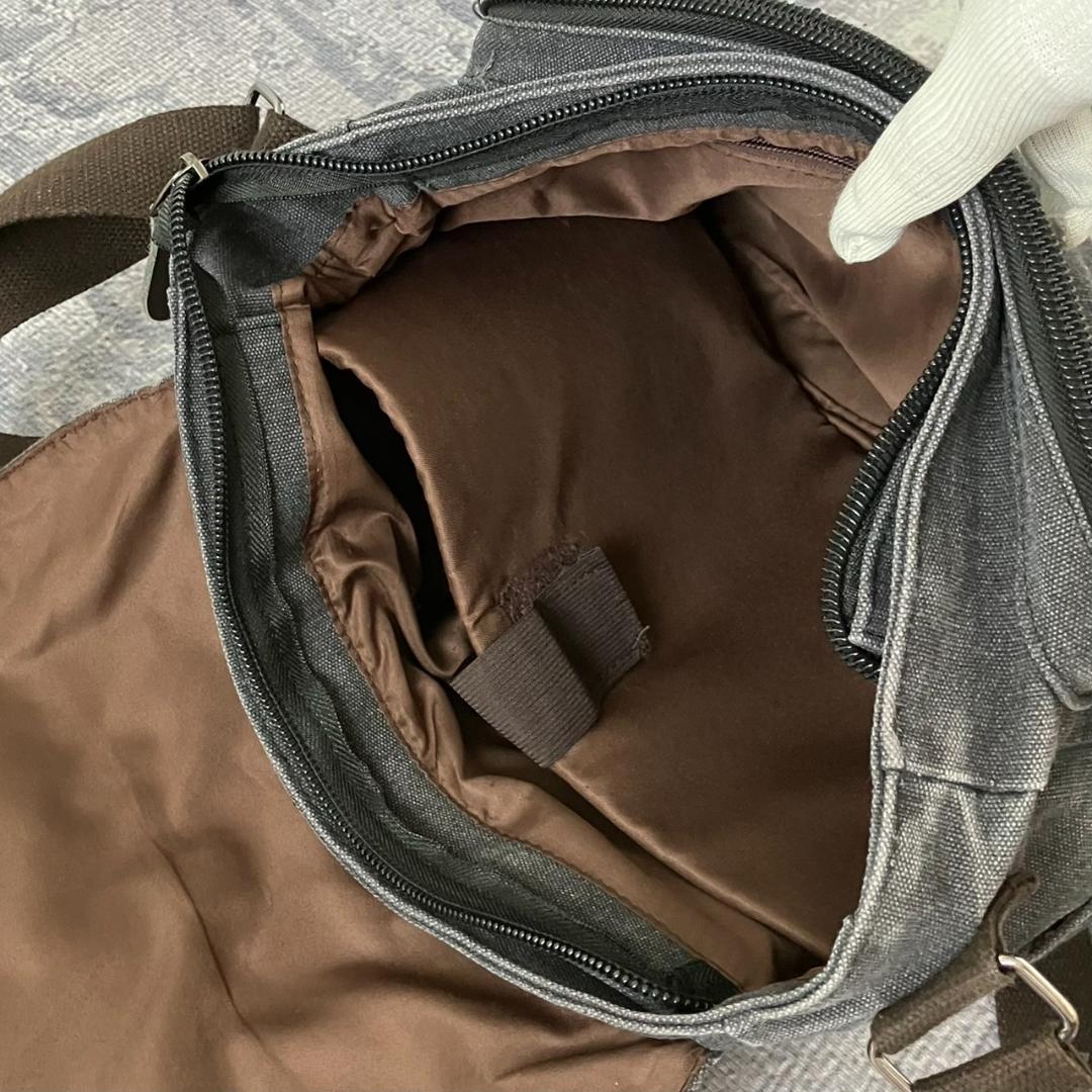 【Y2K】archive leather shoulder bag 00S