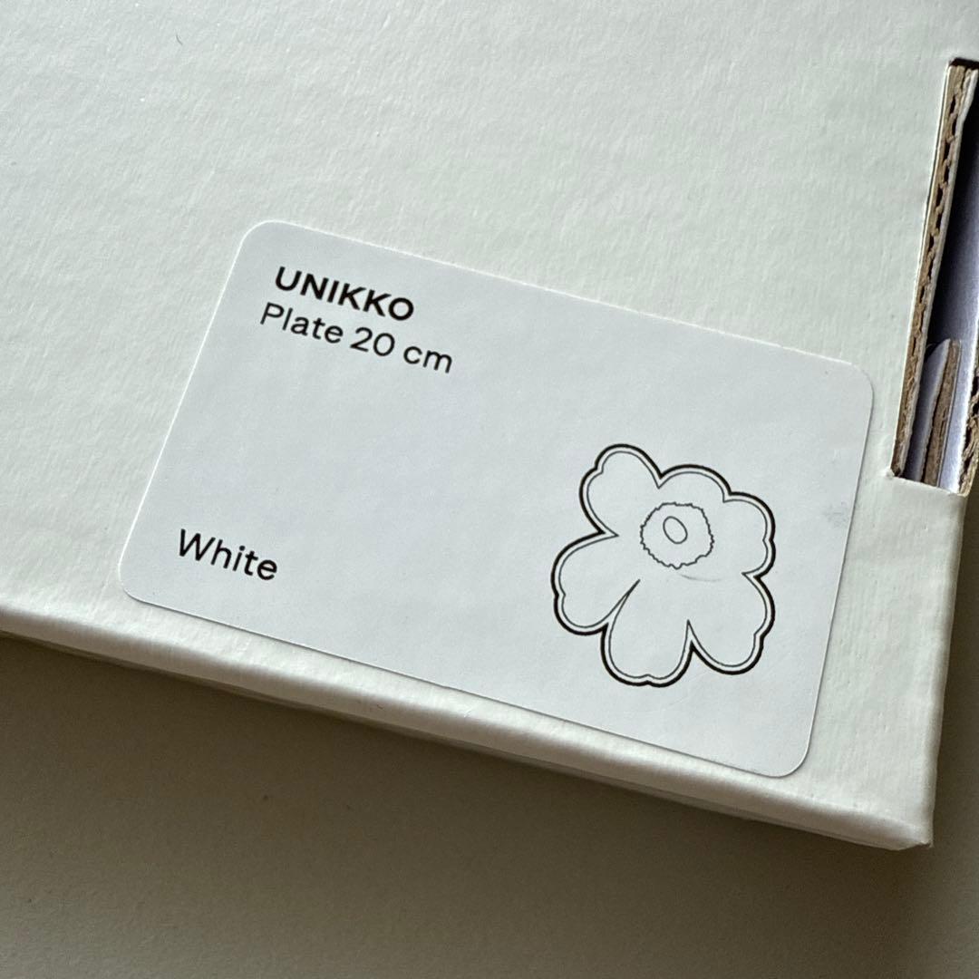 marimekko ウニッコプレート　ホワイト　②