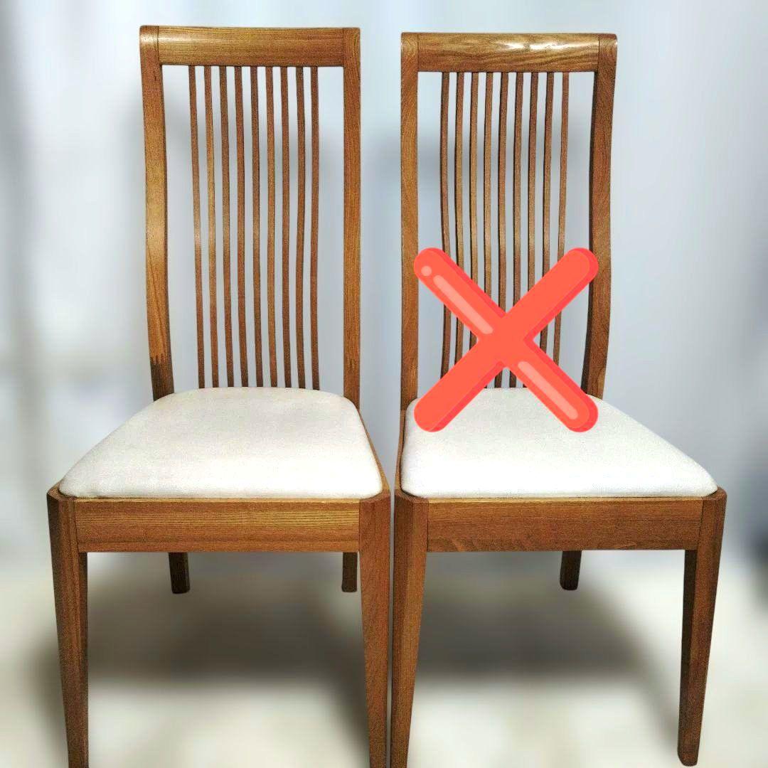 OTSUKA 大塚家具　タモ材　ハイバックチェア　椅子　１脚　木製　天然木②