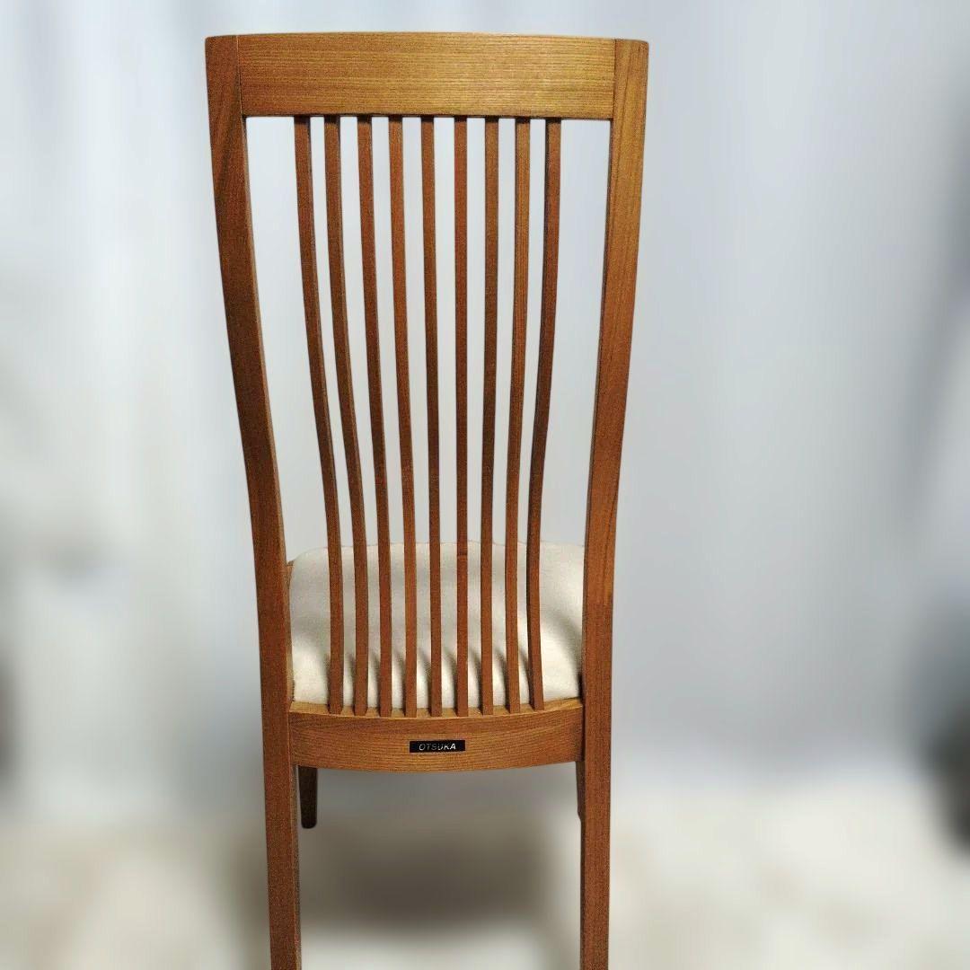 OTSUKA 大塚家具　タモ材　ハイバックチェア　椅子　１脚　木製　天然木②