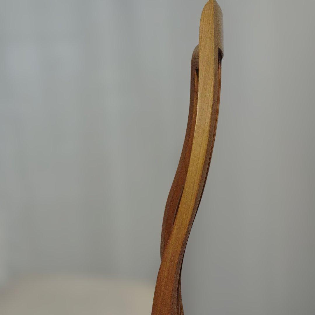 OTSUKA 大塚家具　タモ材　ハイバックチェア　椅子　１脚　木製　天然木②