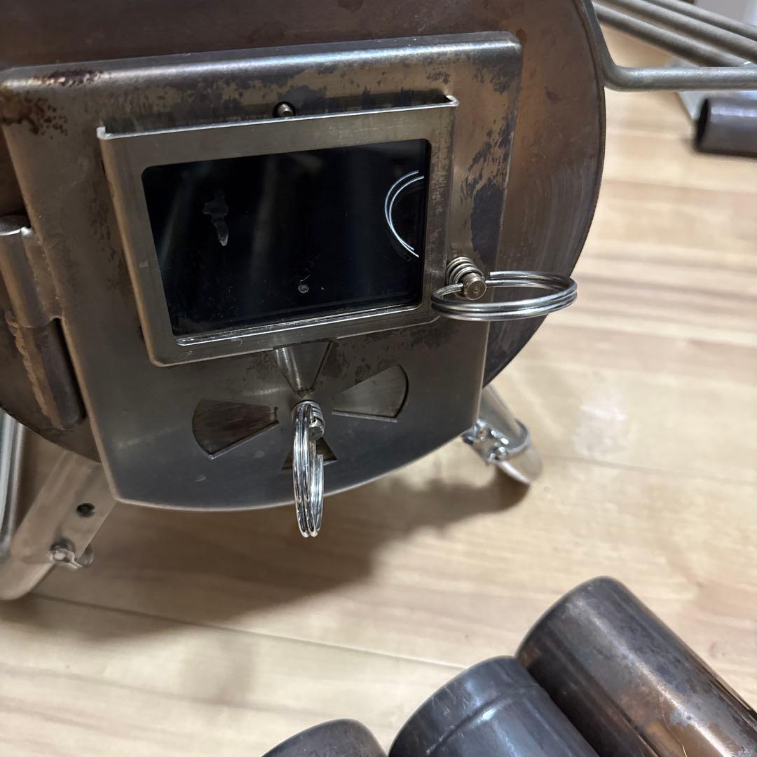 Gストーブ型薪ストーブ 煙突パイプ付き