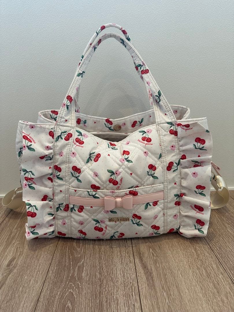 m*1様 メゾピアノ キャスキッドソン コラボ マザーズバッグ