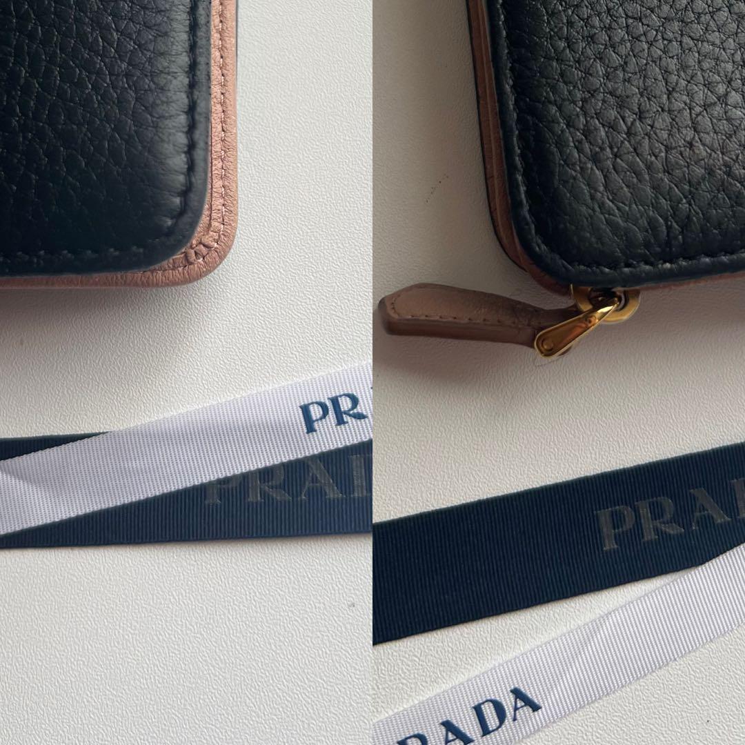111 極上美品 PRADA プラダ 2つ折り財布