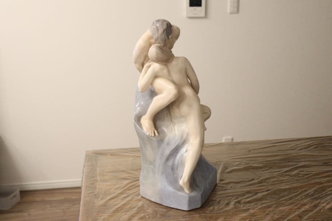 ロイヤルコペンハーゲン　WAVE AND ROCK フィギュリン　置物　大型