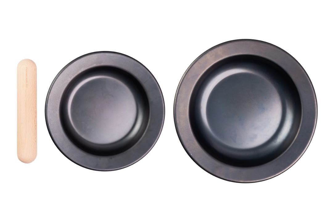 Frying Pan Jiu フライパンセット S/Mサイズ 木製ハンドル付き