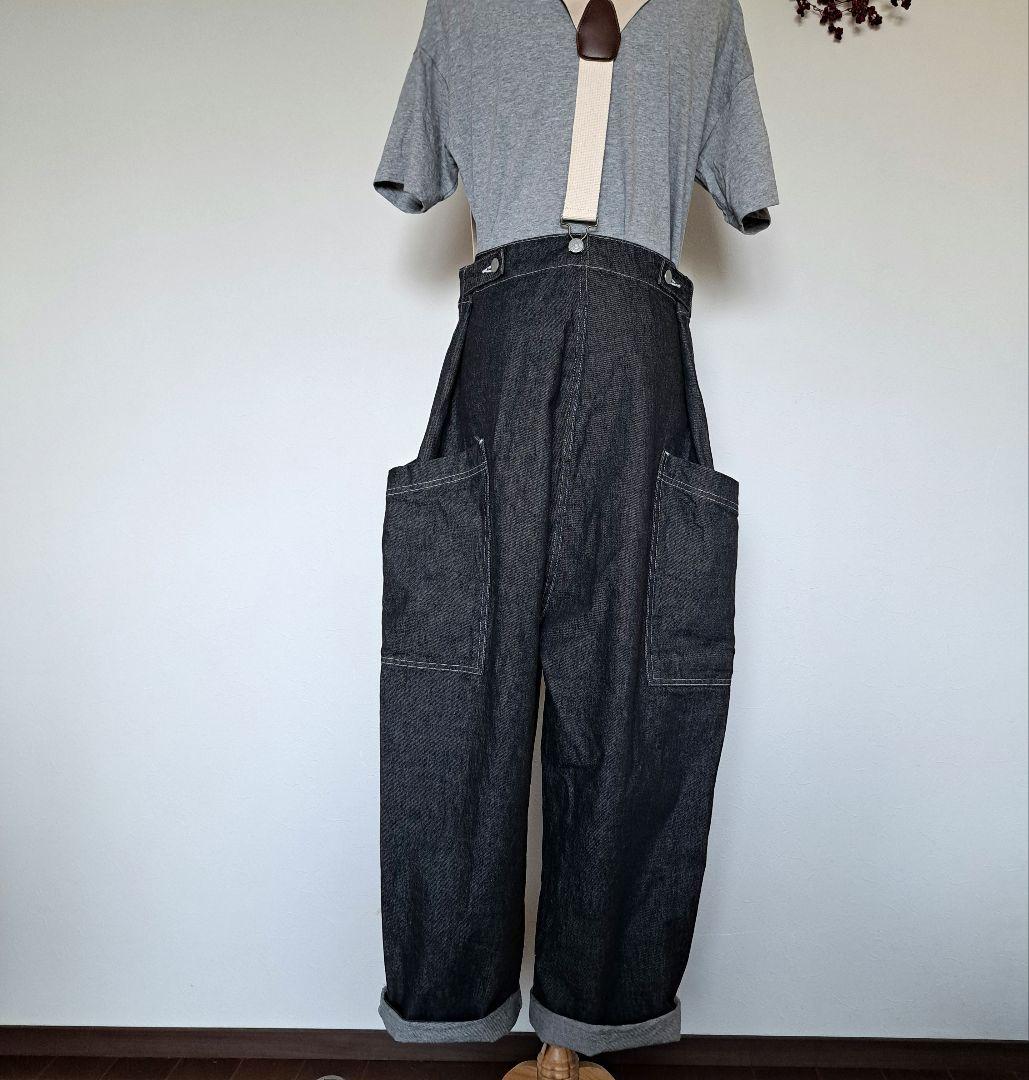 ★大人気★ハーベスティ【極美品】サスペンダーガーデンパンツ　サイズ1　ゆったり