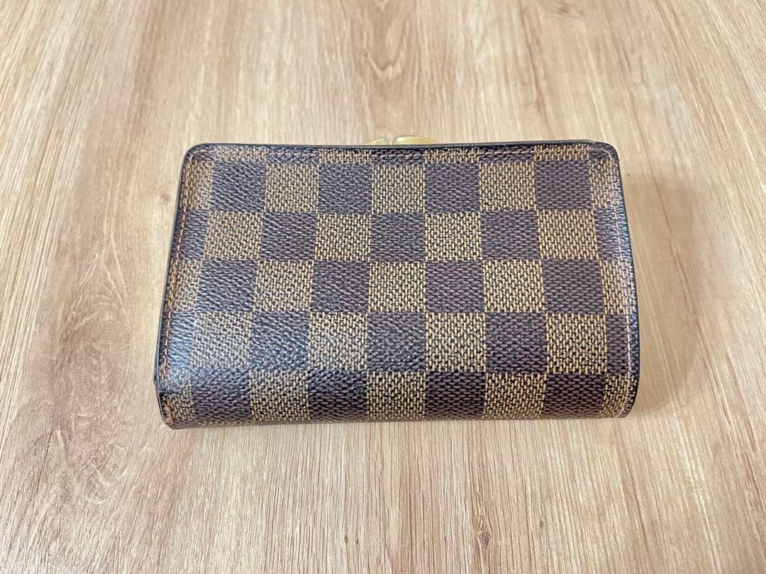 ルイヴィトン　ダミエ　二つ折り　がま口　財布