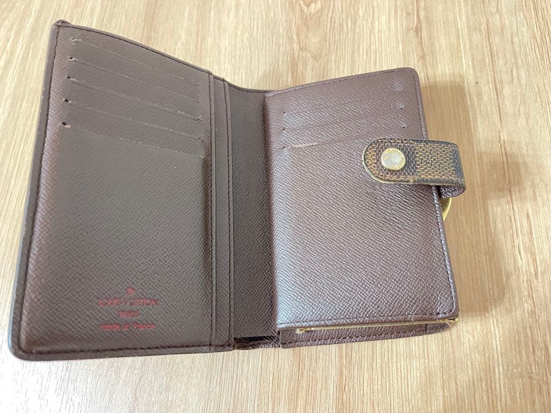 ルイヴィトン　ダミエ　二つ折り　がま口　財布