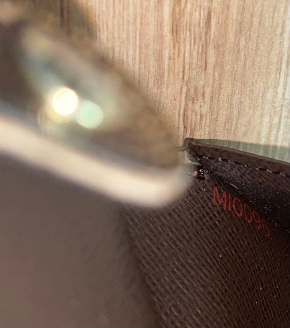 ルイヴィトン　ダミエ　二つ折り　がま口　財布