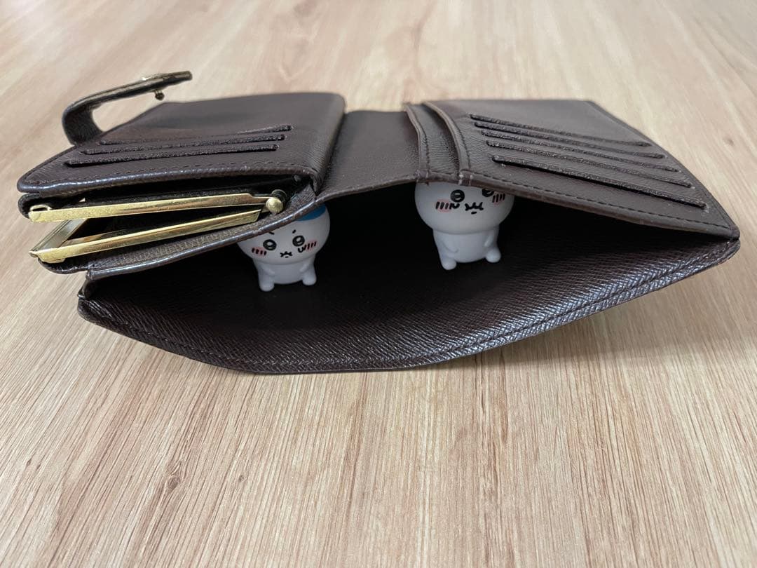 ルイヴィトン　ダミエ　二つ折り　がま口　財布