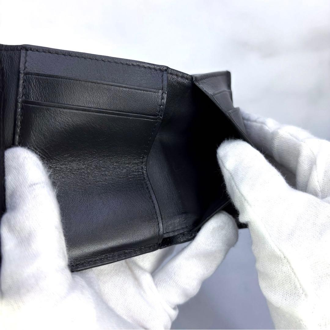 【極美品✨】LOEWE アナグラム トライフォールド ウォレット三つ折り財布