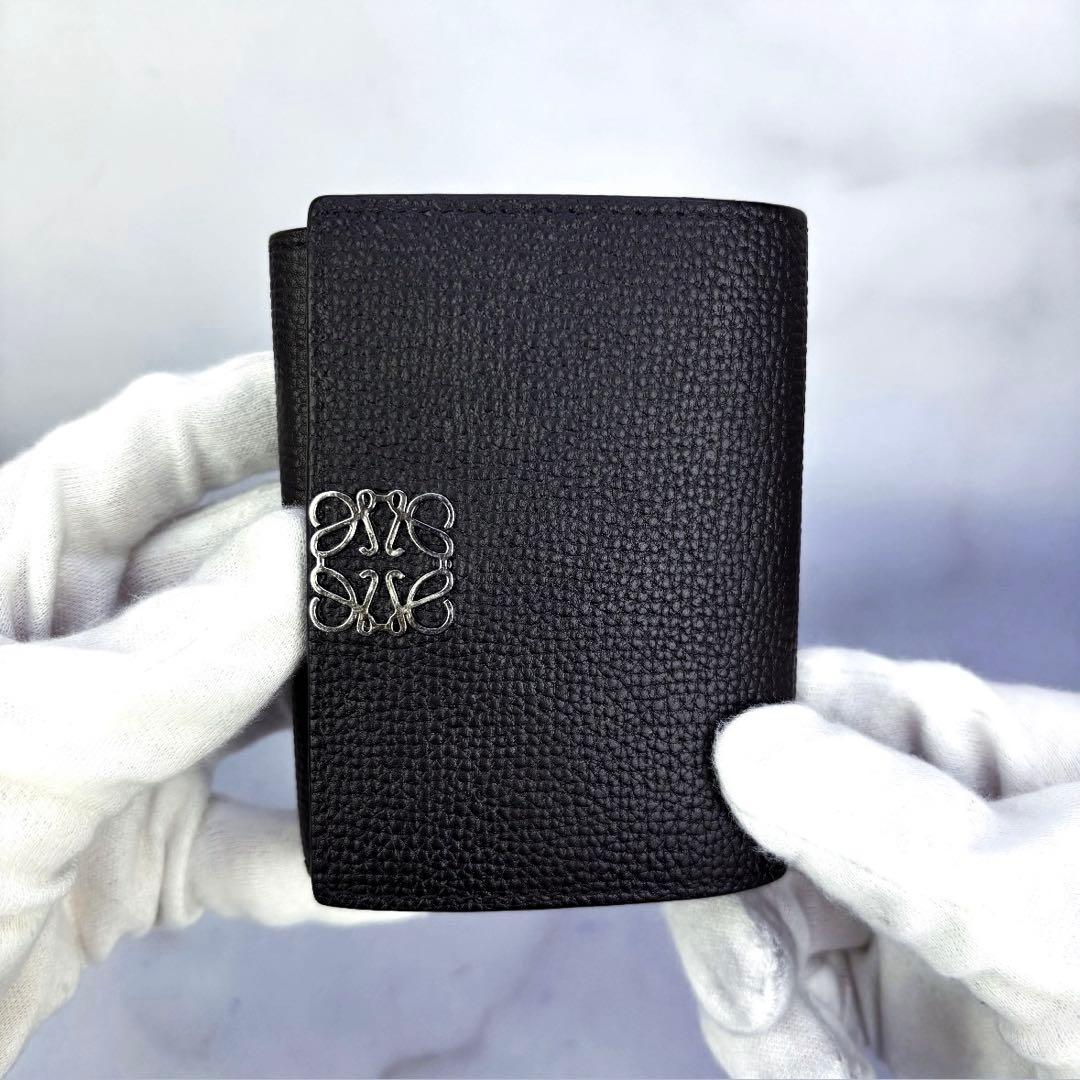 【極美品✨】LOEWE アナグラム トライフォールド ウォレット三つ折り財布