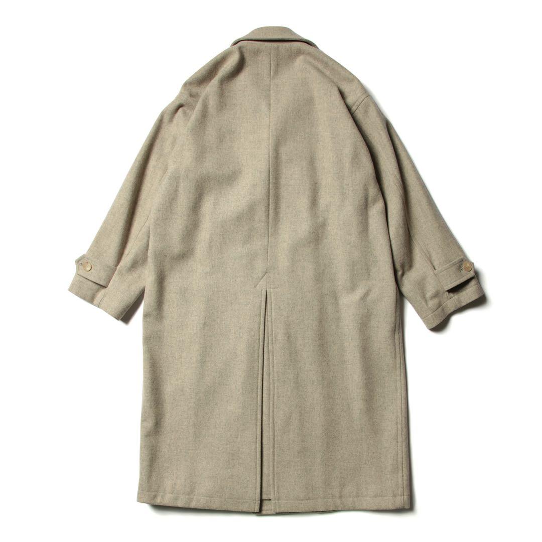 AURALEE スーパーミルドシェットランドウールダブルブレステッドコート