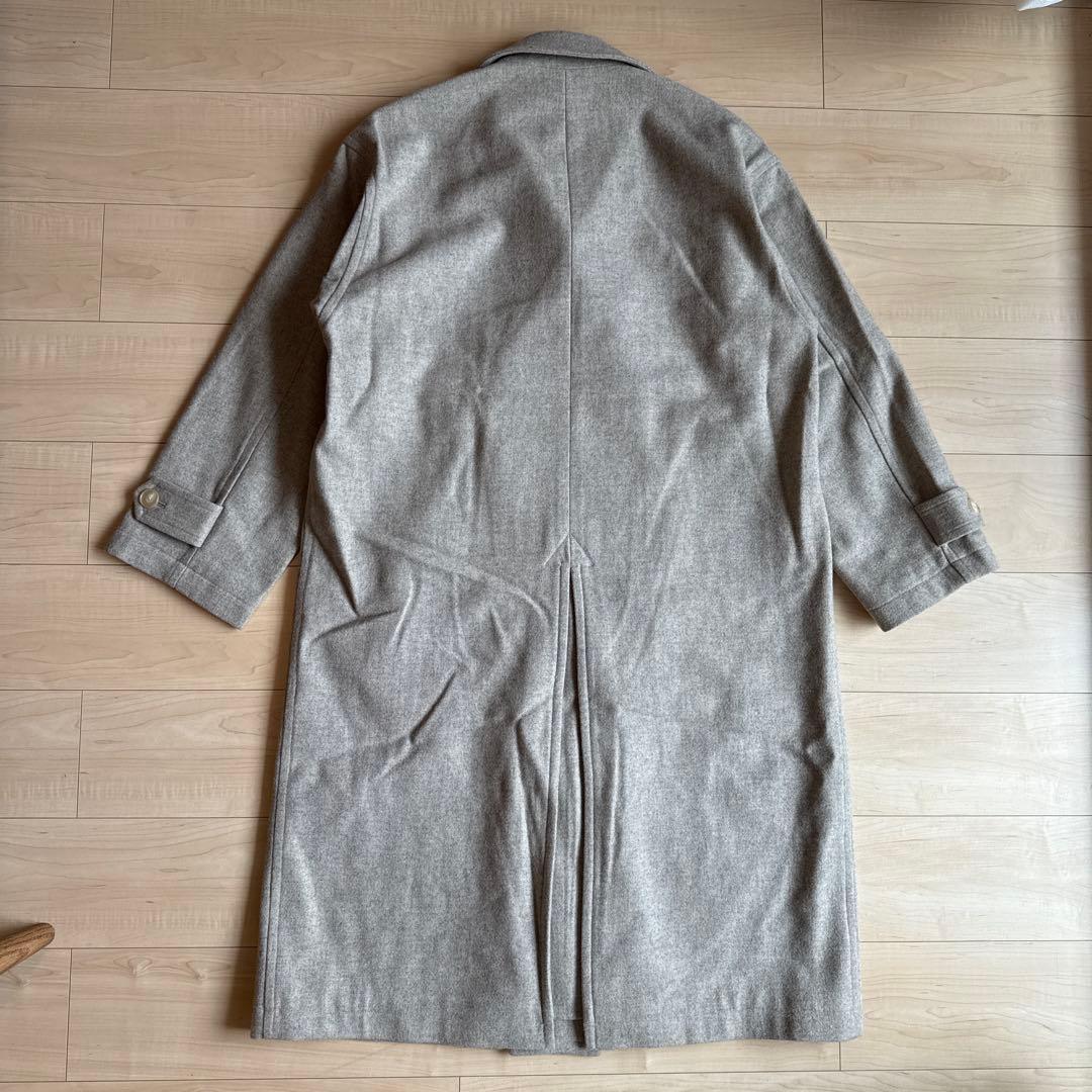 AURALEE スーパーミルドシェットランドウールダブルブレステッドコート