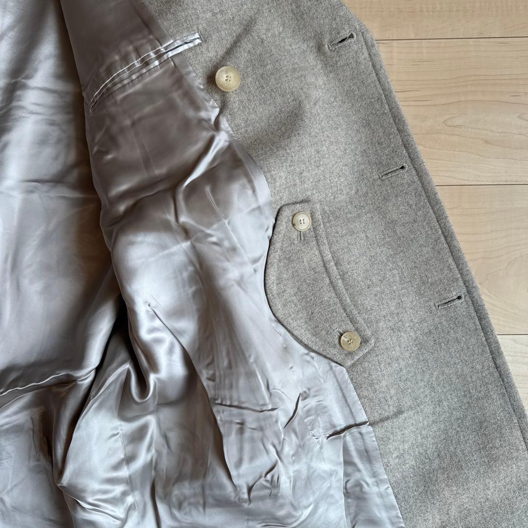 AURALEE スーパーミルドシェットランドウールダブルブレステッドコート