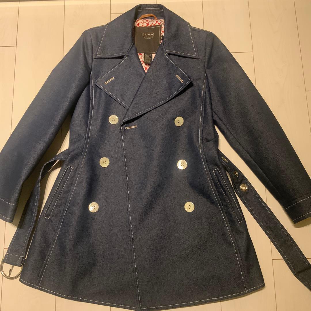 COACHデニムトレンチコート