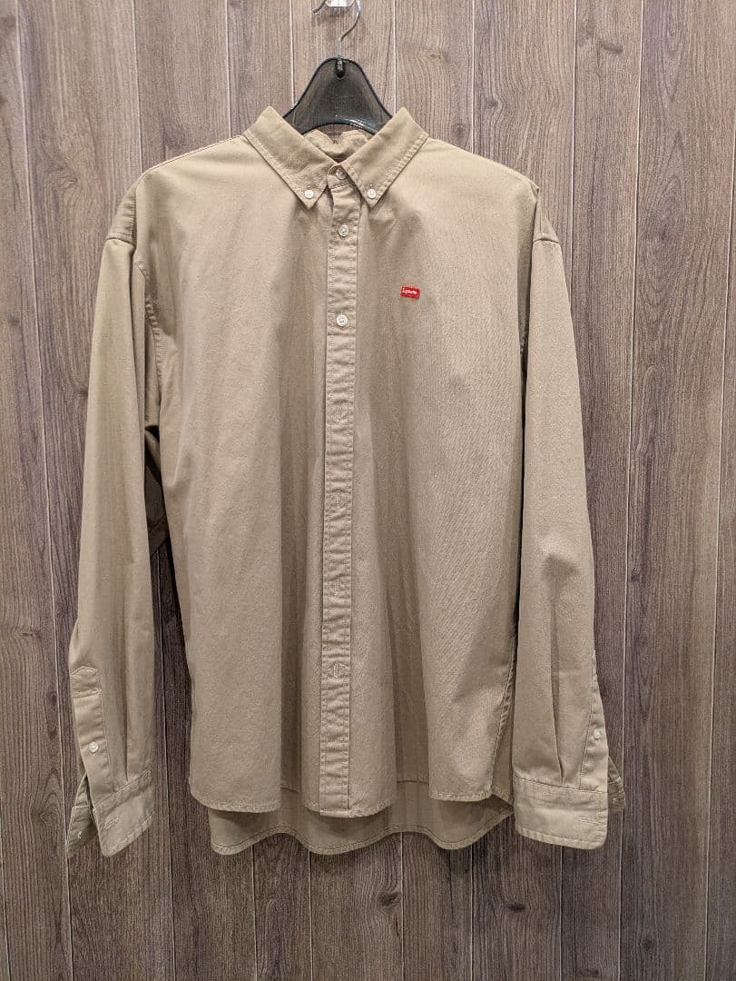 Supreme ベージュ ボタンダウンシャツ