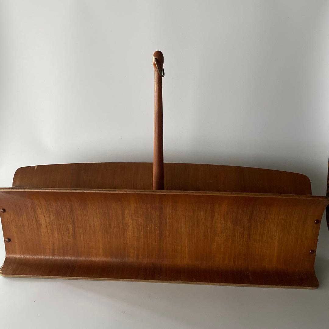 希少 山口木工 チーク スリッパラック マガジンラック 剣持勇