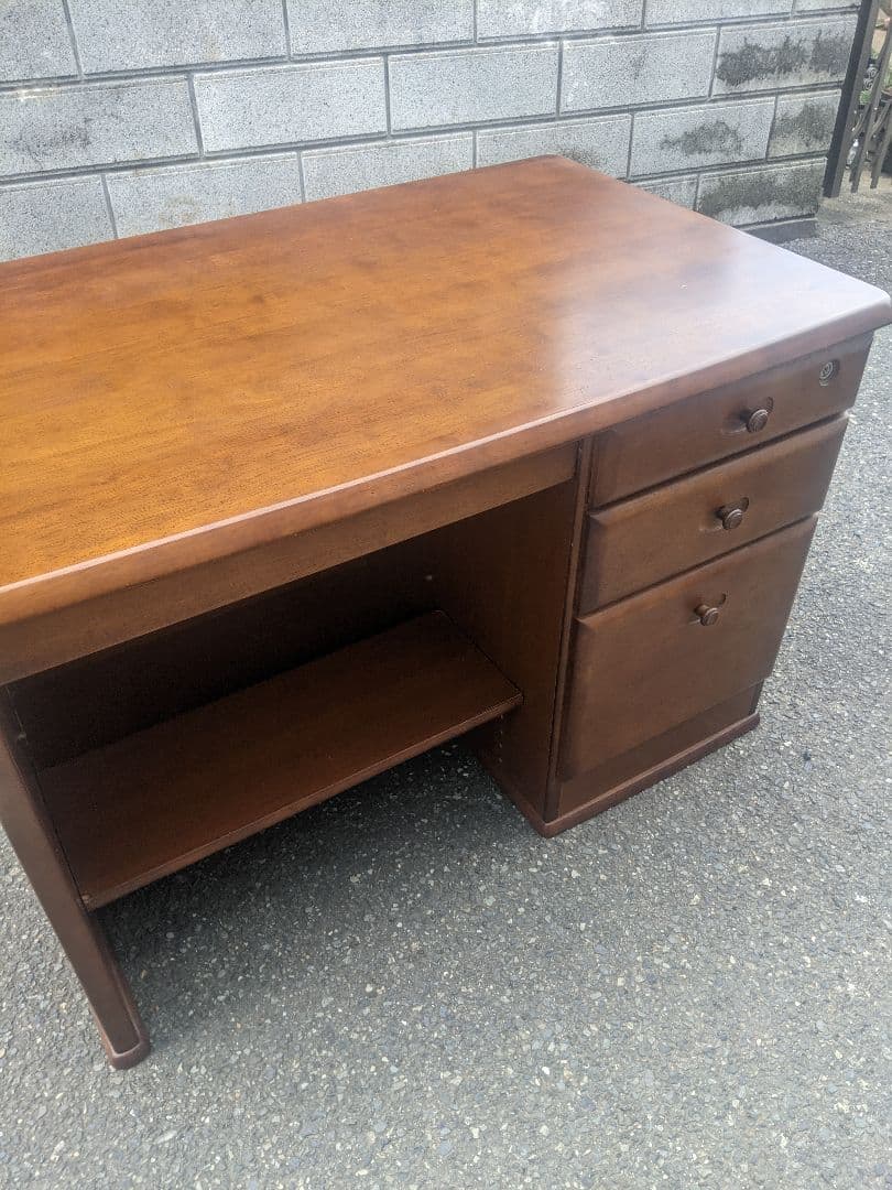 カリモク　片袖 デスク 引き出し 学習机 勉強机 書斎机