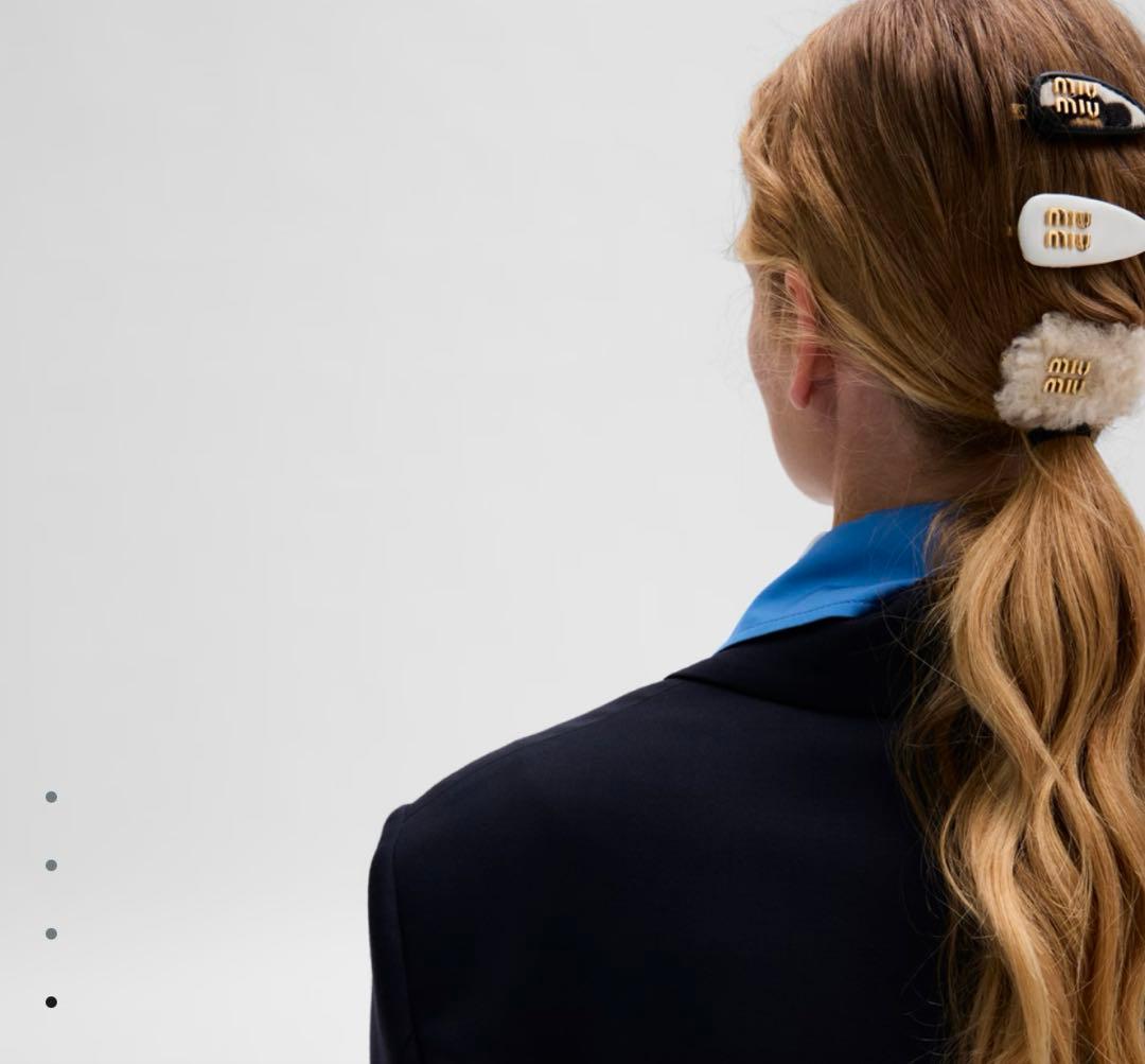 miumiu ヘアクリップセット